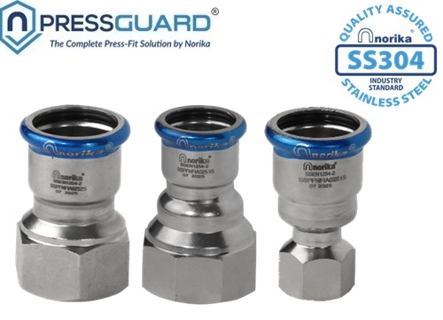 Stainless Steel 304 Press Fit FI Adaptor